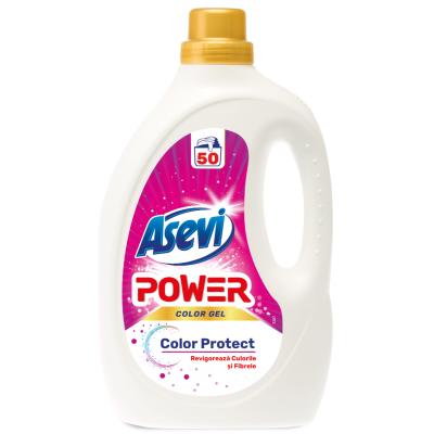 Asevi Detergent Lichid Rufe 2.5L Power Color Protect 50 Spalari