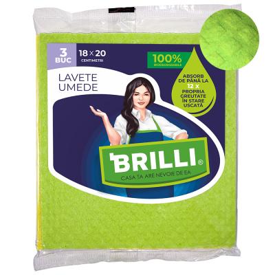 Brilli Lavete Umede Premium 3Buc/Set 18X20Cm