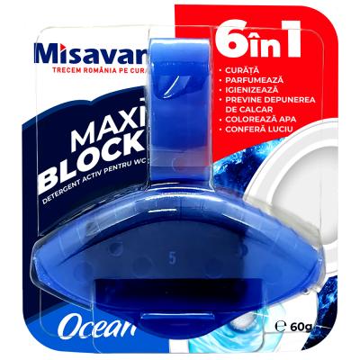 Misavan Wc Odorizant toaleta Maxi Block 6in1, 60G Ocean