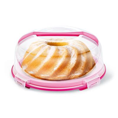 Platou Tort Suport Cu Capac Rotund si maner 34.5x15cm