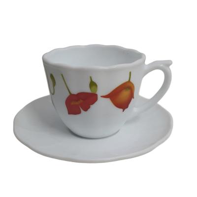 Nasima Set Cafea Opal 6 Cesti + 6 Farfuriute 190Ml Model Maci NCO12