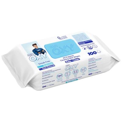 OXY Servetele Umede Multisuprafete 100buc/set Easy Clean Otet Alb/Bicarbonat/Sapun Alb