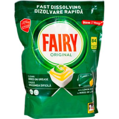 Fairy Detergent masina de spalat vase 84Buc/Set Lemon Original