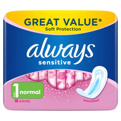 Always Absorbante Sensitive Normal Ultra 16Buc/Set