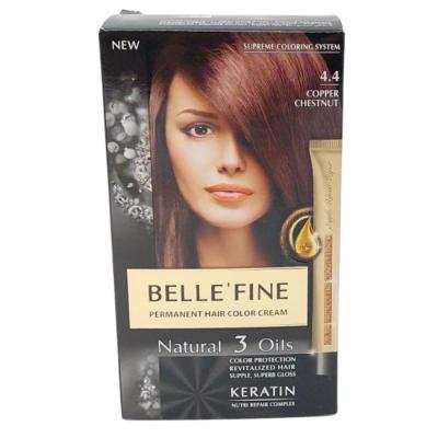 Belle`Fine Vopsea Par Crema 50ml 4.4 Castaniu Cupru