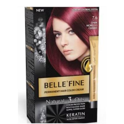 Belle`Fine Vopsea Par Crema 50ml 7.6 Cires Morello Inchis