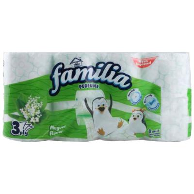 FAMILIA Hartie Igienica Parfumata 3 Straturi 8Buc/Set Margaritar