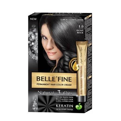 Belle`Fine Vopsea Par Crema 50ml 1.0 Negru Abanos