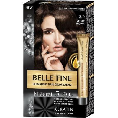 Belle`Fine Vopsea Par Crema 50ml 3.0 Maro Catifelat