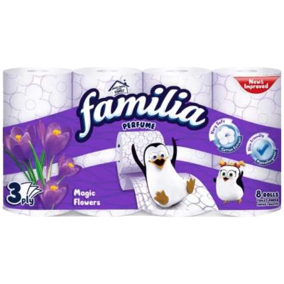 FAMILIA Hartie Igienica Parfumata 3 Straturi 8Buc/Set MAGIC FLOWERS