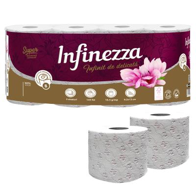 Infinezza Hartie Igienica Parfumata 3 Straturi 8Buc/Set Magnolie