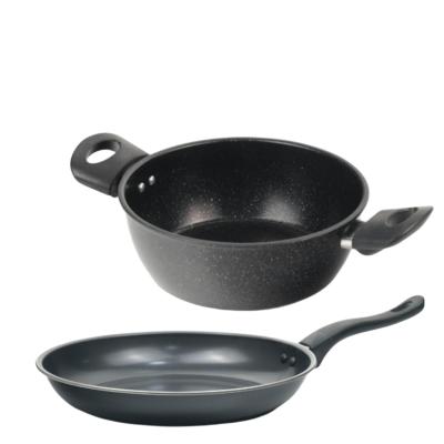Onix Set Gatit Antiaderent 2 piese Cratita cu manere 3L si Tigaie Andiaderenta 26cm