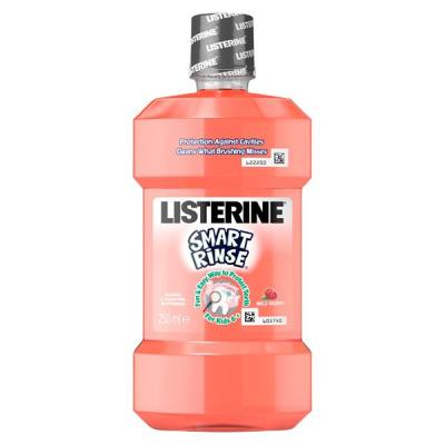 Listerine Apa de Gura pentru copii 250Ml Smart Rinse 6+ Mild Berry
