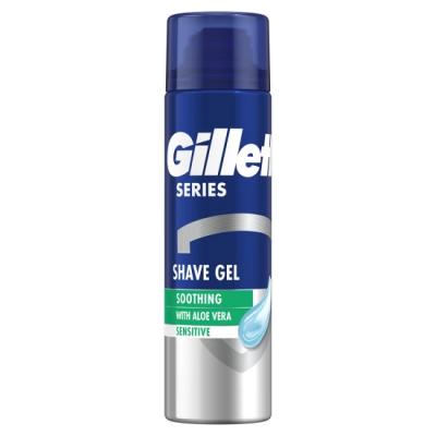 Gillette Series Gel Ras 200ml Piele Sensibila Aloe Vera