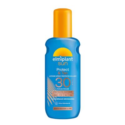 Elmiplant Sun Lotiune Spray Protectie solara 150ml SPF30 Tan&amp;Protect cu Accelerator bronzare