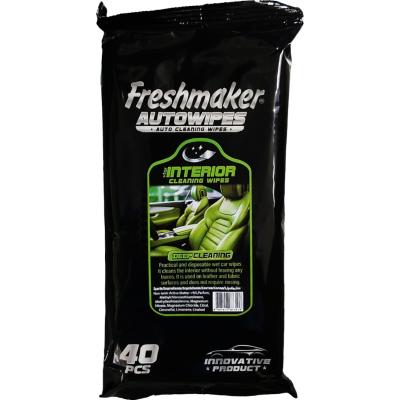 FRESHMAKER Servetele umede AUTO pentru curatare tapiterie 40buc/set
