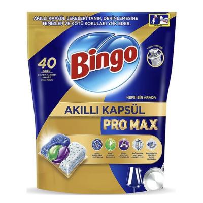 Bingo Tablete Masina Spalat Vase 40Buc/set Pro-Max Smart Capsule cu Bicarbonat