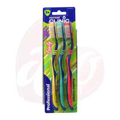 Clinic Periuta Dinti Extra Clean Medium 3buc/set Profesional