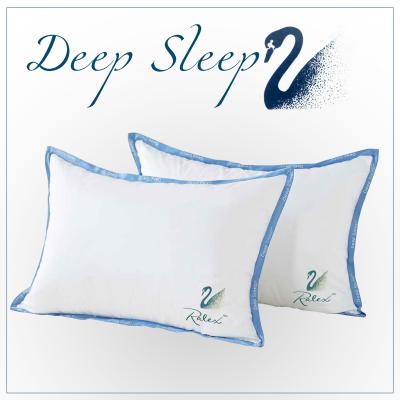 Pucioasa Perna Bumbac 100% cu Umplutura Puf Gasca 50x70cm DEEP SLEEP