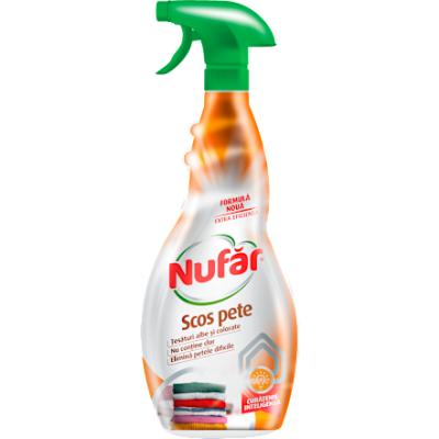 Nufar Solutie Scos Pete Fara Clor 500ml Pentru tesaturi albe si colorate