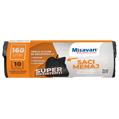 MisavanSaci Menaj 160L 10Buc/Set Negru Premium