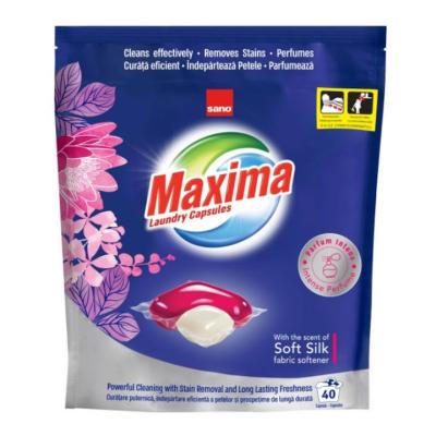Sano Maxima Detergent Capsule Gel Concentrat 40buc/set Soft Silk