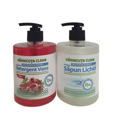 Pachet Harnicuta Sapun Lichid Hidratant 500ML+ Detergent Vase Concentrat 500Ml Rodie
