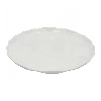 INFINITY Farfurie Adanca Opal 21Cm 6Buc/Set Alb cu decor in relief