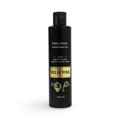 Belle`Fine Sampon Nutritiv pentru par colorat 300ml TREATED&amp;COLORED cu Keratina si aminoacizi