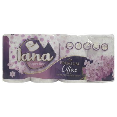 Iana Hartie Igienica Parfumata Premium 3 Straturi 8Buc/Set Liliac