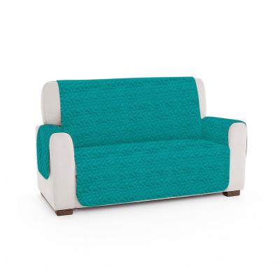 Pucioasa Husa matlasata microfibra pentru canapea 2 locuri, două fete, LIGHT AQUA