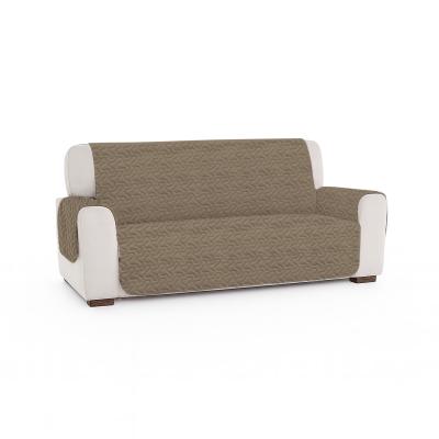 Pucioasa Husa matlasata microfibra pentru canapea 3 locuri, două fete, BEIGE GRAY