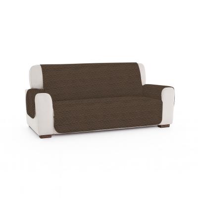 Pucioasa Husa matlasata microfibra pentru canapea 3 locuri, două fete, DARK BROWNISH PURPLE