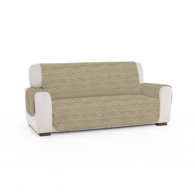 Pucioasa Husa matlasata microfibra pentru canapea 3 locuri, două fete, PALE CREAM