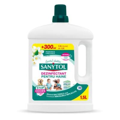 Sanytol Dezinfectant Haine 1.5L 22 spalari Flori Albe
