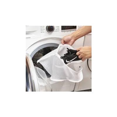 Plasa protectie haine pentru masina de spalat, Poliester, 50x40cm Alb 2 buc/set