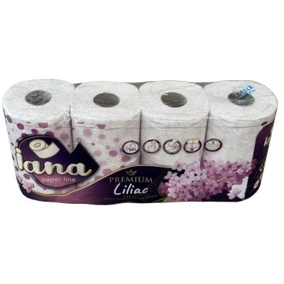 Iana Hartie Igienica Parfumata Premium 3 Straturi 8Buc/Set Liliac