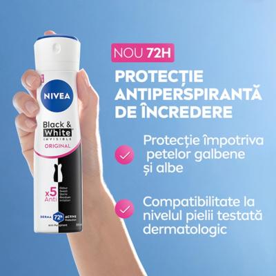Nivea Deodorant antiperspirant spray 250ml Invisible Black &amp; White Clear