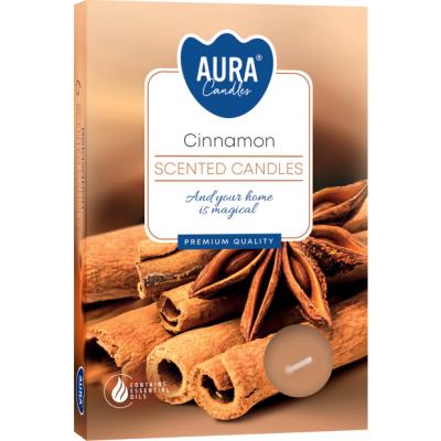 Aura Lumanare Parfumata Pastila 6Buc/Set P15-65 Scortisoara