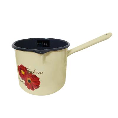 Ibric Emailat 10cm Décor 600ml