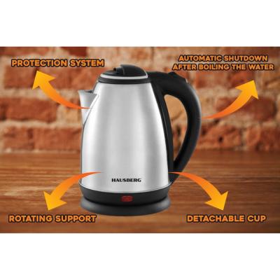 Hausberg Cana Fierbator, 1500W, Inox, 1.8L, HB-3615