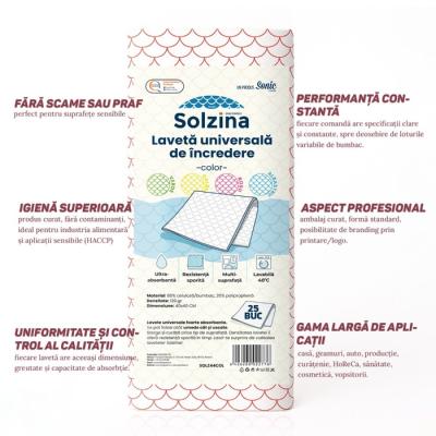 Solzina Lavete Universale Ultra Absorbante Reutilizabile 40x40cm 25buc/set