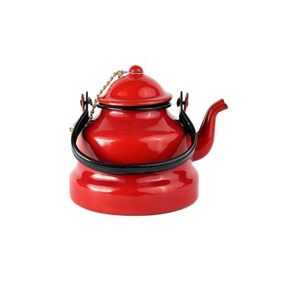 Ceainic Emailat Rosu 16Cm 1.5L
