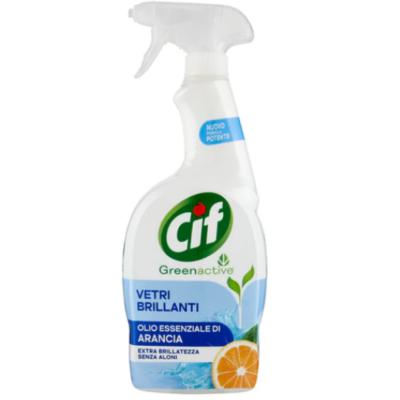 Cif Solutie Detergent pentru geamuri Green Active 650ml cu Portocala