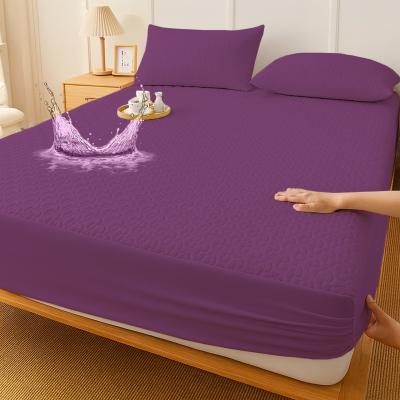 Pucioasa Husa Protectie Saltea Microfibra 100% impermeabila, Lavabila, 160x200x25cm+ două fete de perna 50cm x 70cm Light levender