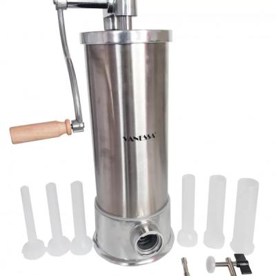 Vanessa Aparat Manual Vertical Umplut Carnati 6Kg, inox, 5 palnii
