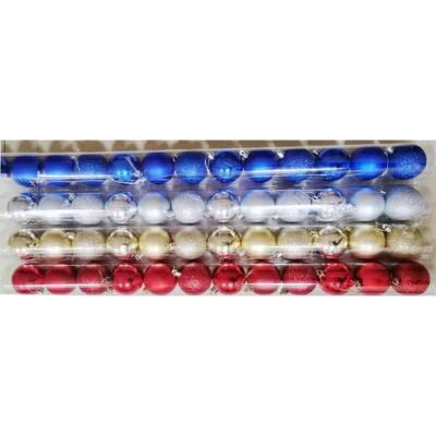 Glob Decorativ Brad Craciun PVC 4cm 12buc/set SD00425