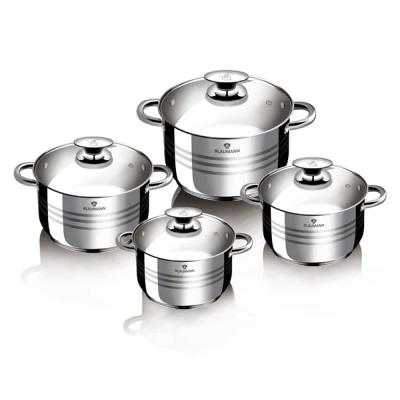 BLAUMANN Set Gatit 8 Piese Inox Premium 2.1L/2.9L/3.9L/6.5L BL3861