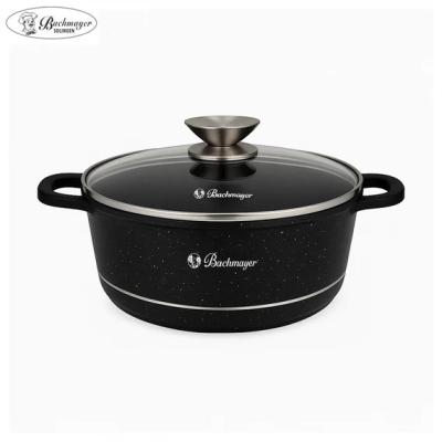 Bachmayer Cratita Antiaderenta cu capac din sticla 24cm 4.5L BM7770-24