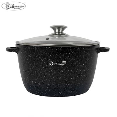 Bachmayer Oala Antiaderenta cu capac din sticla 24cm 6L BM-7885-24